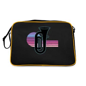 Joueur de tuba Tuba Instrument de musique - Sac Retro - noir/or - Dos