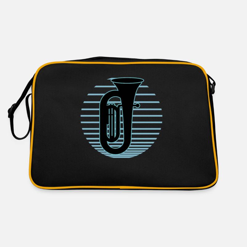Tuba Player Tuba Musical Instrument Retro Bag