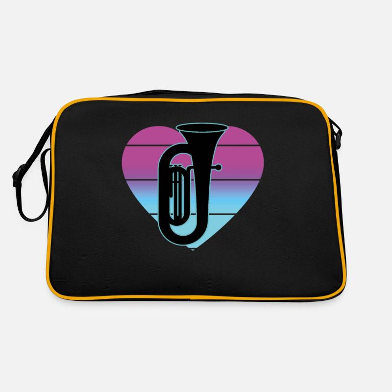 Tuba Player Tuba Musical Instrument Retro Bag