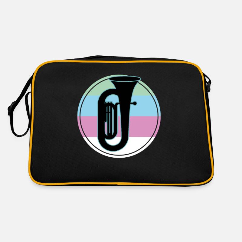 Tuba Player Tuba Musical Instrument Retro Bag