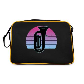 Joueur de tuba Tuba Instrument de musique - Sac Retro - noir/or - Dos