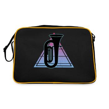 Joueur de tuba Tuba Instrument de musique - Sac Retro - noir/or - Dos