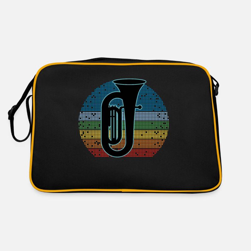 Tuba Player Tuba Musical Instrument Retro Bag
