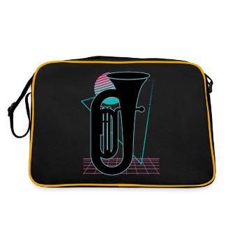 Joueur de tuba Tuba Instrument de musique - Sac Retro - noir/or - Dos