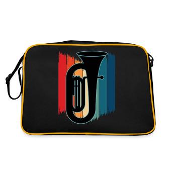 Joueur de tuba Tuba Instrument de musique - Sac Retro - noir/or - Dos