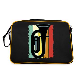 Joueur de tuba Tuba Instrument de musique - Sac Retro - noir/or - Dos