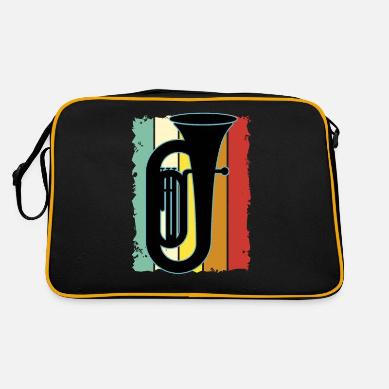 Tuba Player Tuba Musical Instrument Retro Bag
