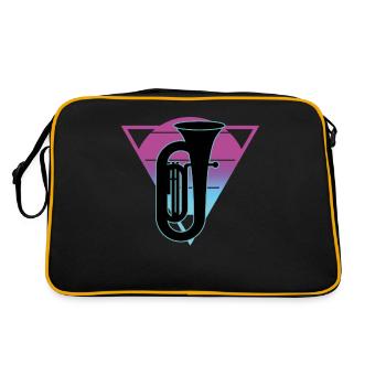 Joueur de tuba Tuba Instrument de musique - Sac Retro - noir/or - Dos