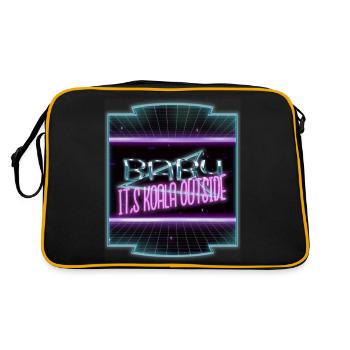 Awesome Dinosaur Lover Bodybuilding Computer - Retro Bag - black/gold - Back