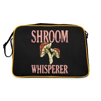 Shroom Whisperer Retro Mushroom Hunting Mycology - Sac Retro - noir/or - Dos