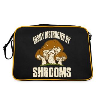 Facilement distrait par la chasse aux champignons des champignons - Sac Retro - noir/or - Dos