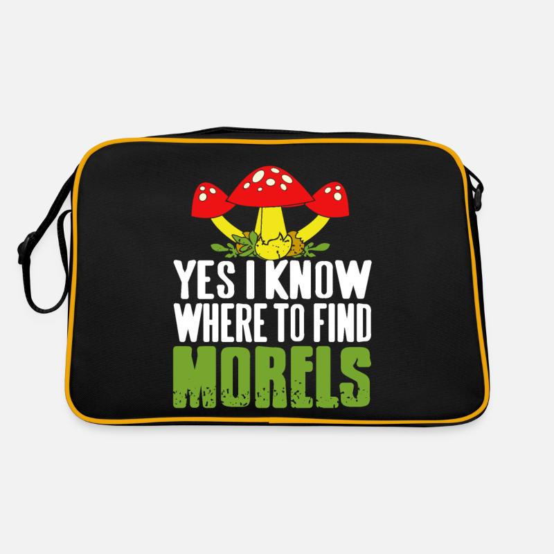 Yes I Know Where To Find Morels Mushroom Hunting Retro Bag