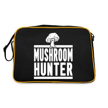 Mushroom Hunter Cool Retro Mycology Designs - Sac Retro - noir/or - Dos