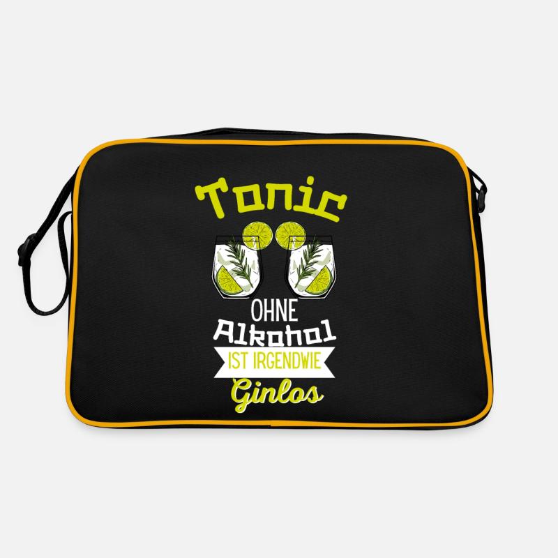 Tonic Without alcohol is somehow Ginlos Gin Retro Bag