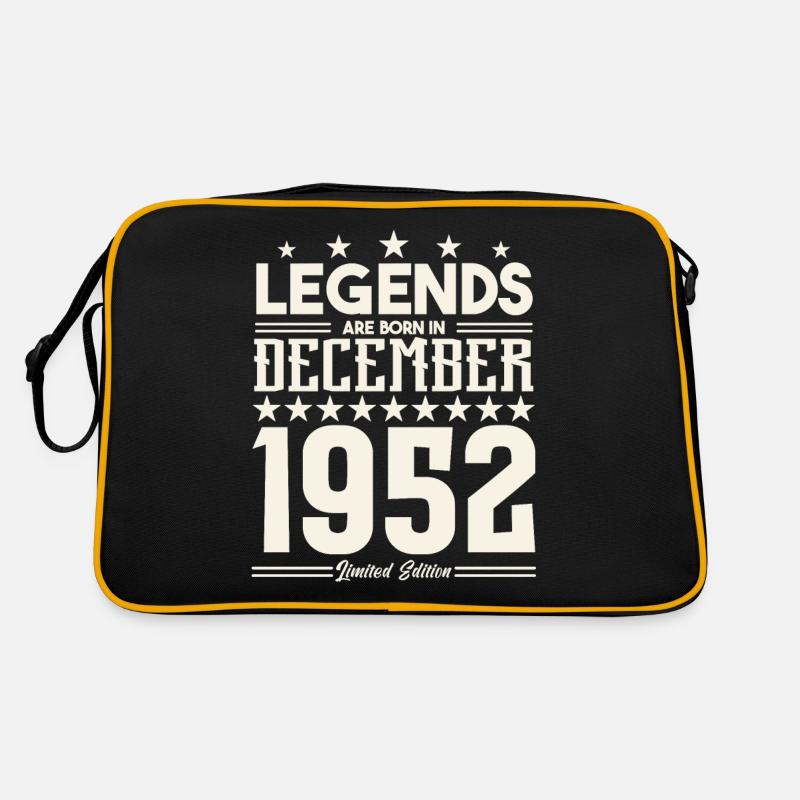 Legenden werden im Dezember 1952 geboren.Geschenkjubiläum Retro Tasche