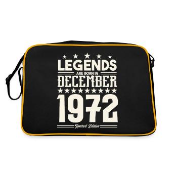 Legends Are Born In December 1972.Gift anniversary - Retro Bag - black/gold - Back