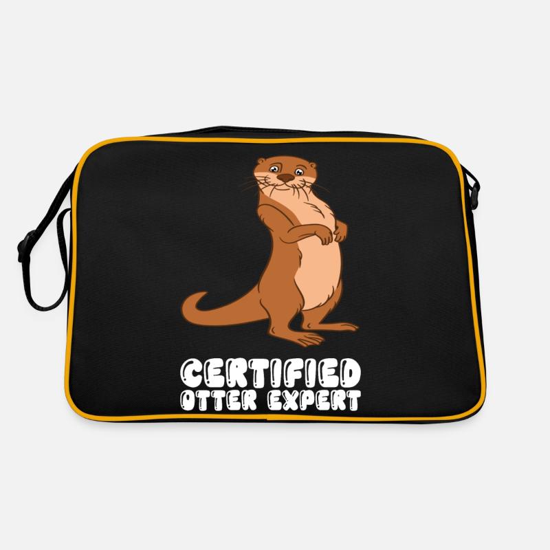 Cute otter puns and otter jokes Retro Bag