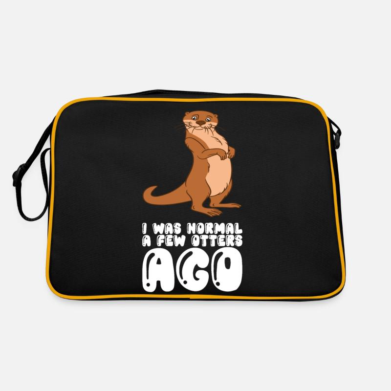 Cute otter puns and otter jokes Retro Bag