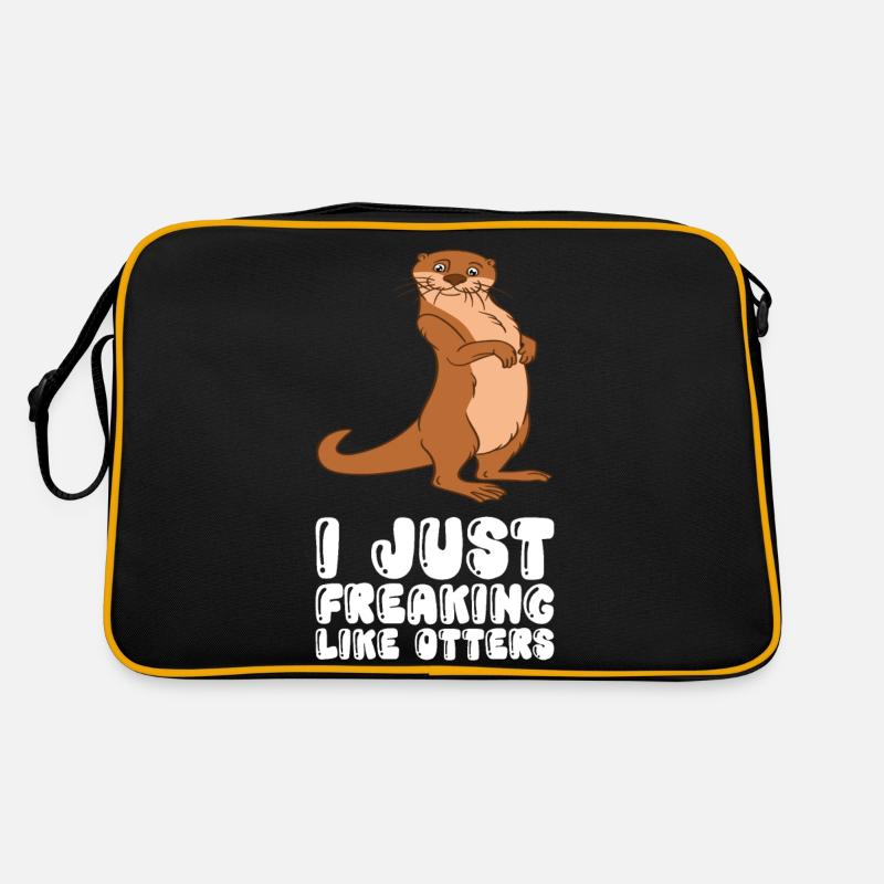 Cute otter puns and otter jokes Retro Bag