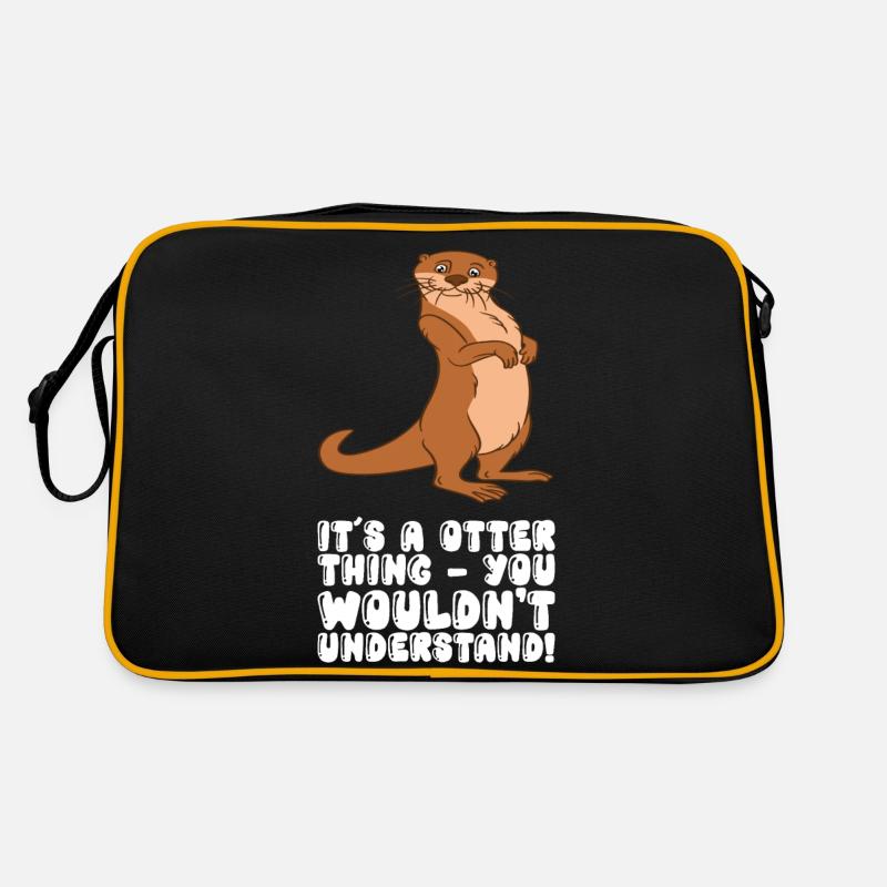 Cute otter puns and otter jokes Retro Bag