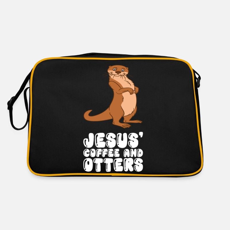Niedliche Otter-Wortspiele Und Otter-Witze Retro Tasche