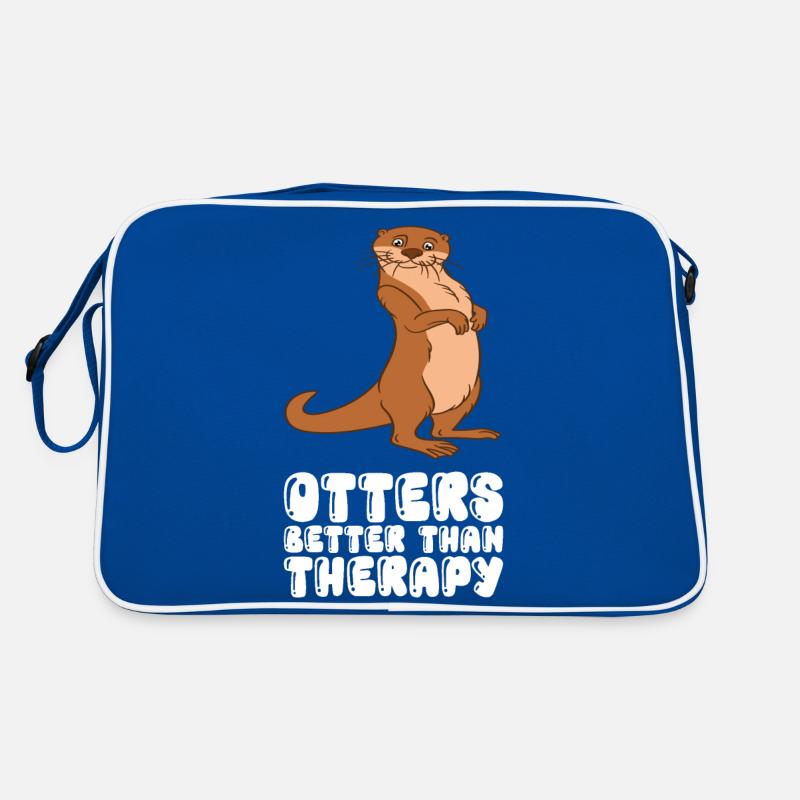 Niedliche Otter-Wortspiele Und Otter-Witze Retro Tasche