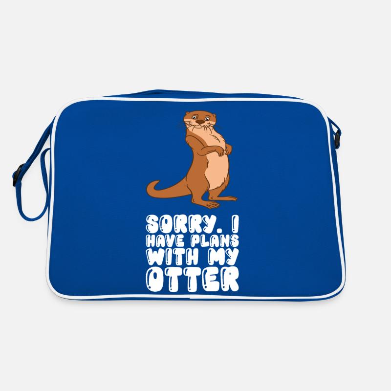 Niedliche Otter-Wortspiele Und Otter-Witze Retro Tasche