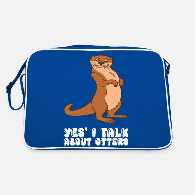 Niedliche Otter-Wortspiele Und Otter-Witze Retro Tasche