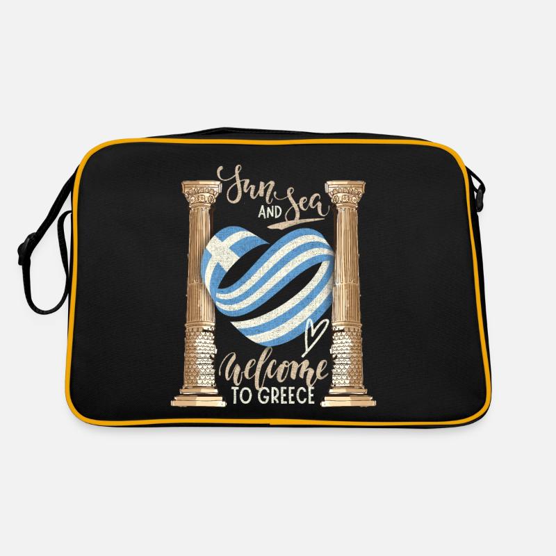 Grèce, Soleil et Mer Ruines antiques Sac Retro