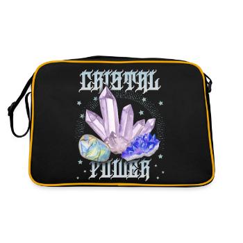 Crystal Crystal-Power Healing Esoteric Crystals - Retro Bag - black/gold - Back