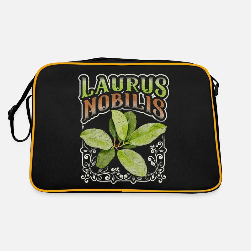 Feuille de laurier, feuille de laurier, Laurus-Nobilis Sac Retro