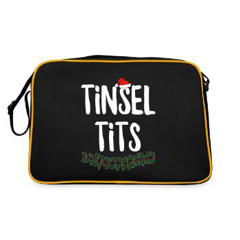 Mésanges de guirlande - Sac Retro - noir/or - Dos