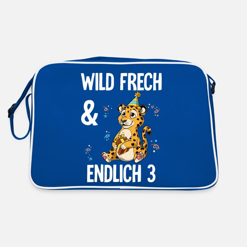 3. Geburtstag Leopard Wild Frech Und Endlich 3 Retro Tasche