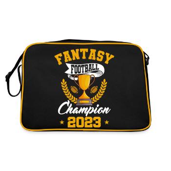 Trophée d’or du champion de football Fantasy 2023 - Sac Retro - noir/or - Dos