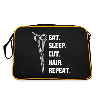 Hairdresser Scissors Hairdresser Scissors Comb - Retro Bag - black/gold - Back