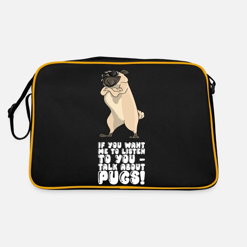 Si tu veux que je t’écoute parler des carlins Sac Retro