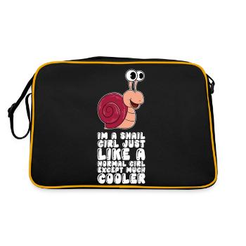 I'm a snail girl - Retro Bag - black/gold - Back