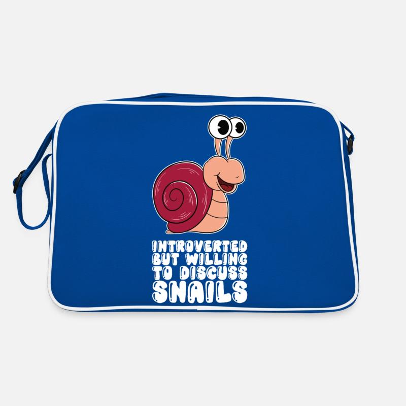 Introvertiert Über Schnecken Zu Sprechen Retro Tasche