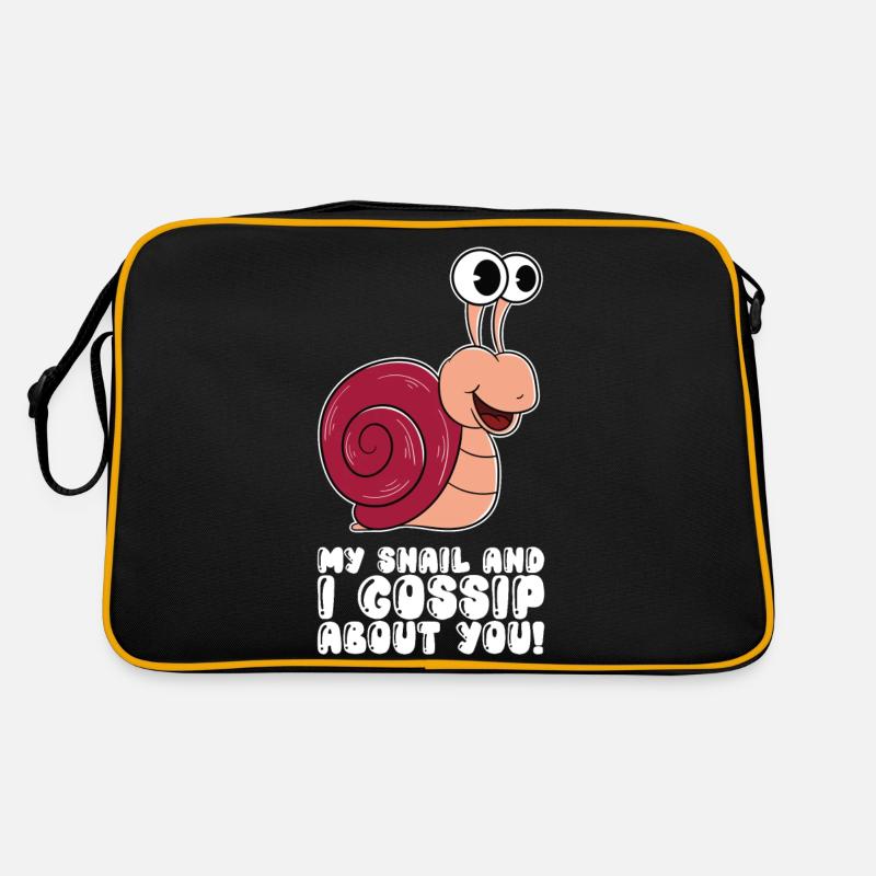 Meine Schnecke Und Ich Klatschen Über Dich Retro Tasche