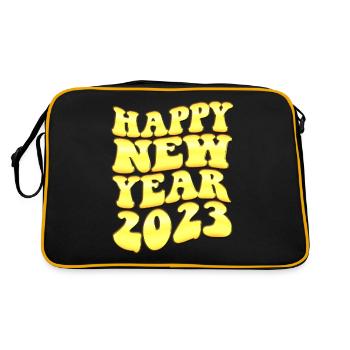 2023 Year of the Rabbit - 2023 Countdown Party Fir - Retro Bag - black/gold - Back