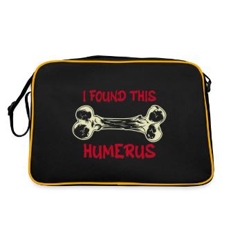 Find This Rather Humerus - Retro Bag - black/gold - Back