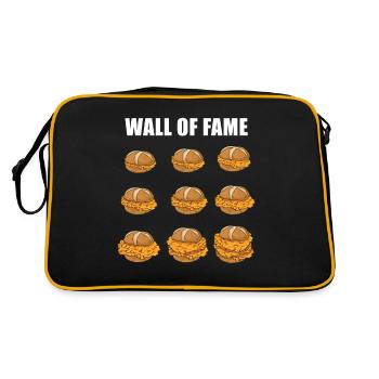 Mur de la renommée de Schnitzel - Sac Retro - noir/or - Dos
