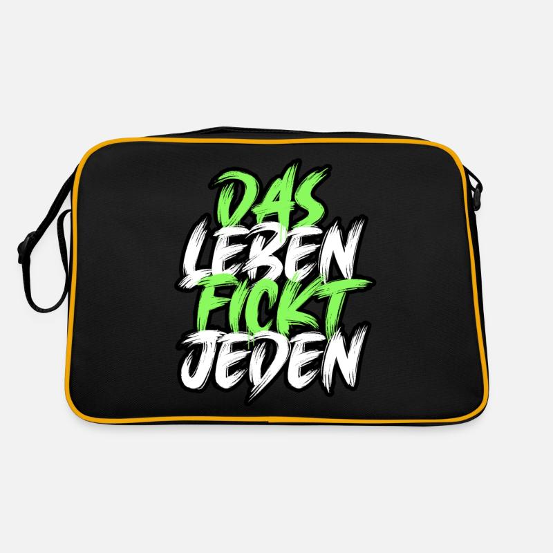 Das Leben F***t jeden. Retro Tasche