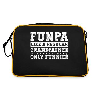 Funpa comme un grand-père normal, seulement plus drôle - Sac Retro - noir/or - Dos
