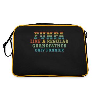 Funpa comme un grand-père normal, seulement plus drôle - Sac Retro - noir/or - Dos