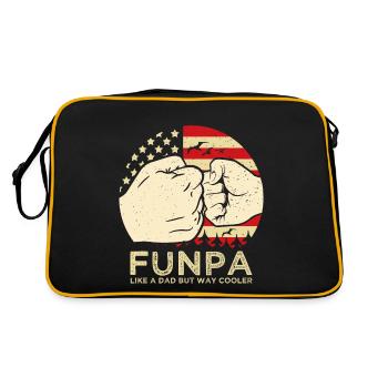 Définition Funpa comme Grand-père, seulement plus cool - Sac Retro - noir/or - Dos