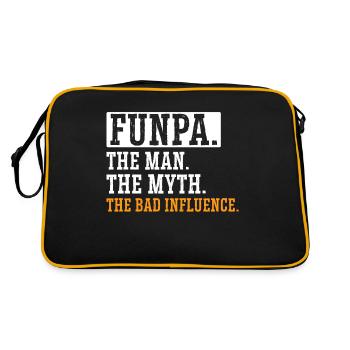 Définition de Funpa L’homme Le mythe de - Sac Retro - noir/or - Dos