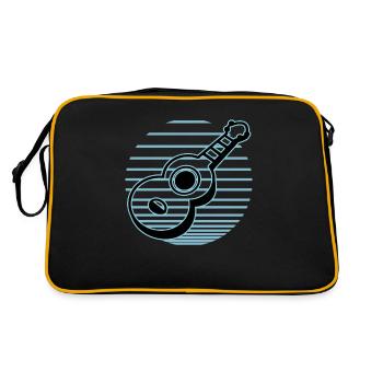 Ukuleles Vitage - Retro Bag - black/gold - Back