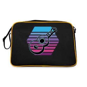 Ukuleles Vitage - Retro Bag - black/gold - Back