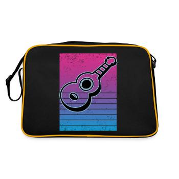 Ukuleles Vitage - Retro Bag - black/gold - Back